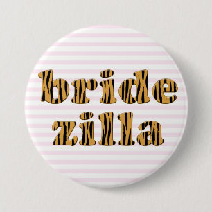 Macaron Rond 7,6 Cm Bridezilla   Tigerprint de devis amusant