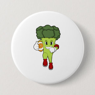 Macaron Rond 7,6 Cm Brocoli dans le football