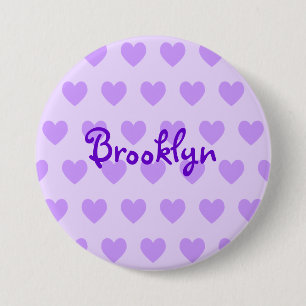 Macaron Rond 7,6 Cm Brooklyn en violet
