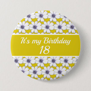 Macaron Rond 7,6 Cm C’est mon anniversaire d’anniversaire personna