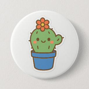 Macaron Rond 7,6 Cm Cactus lunaires