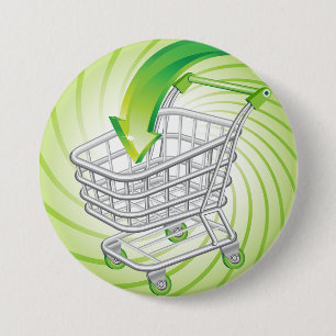 Macaron Rond 7,6 Cm Caddie de supermarché