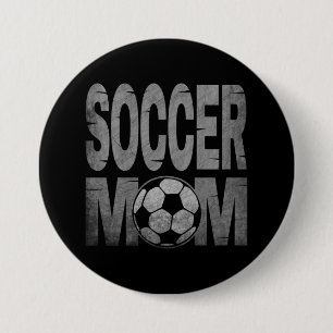 MACARON ROND 7,6 CM CADEAU DE MÈRE DE FOOT
