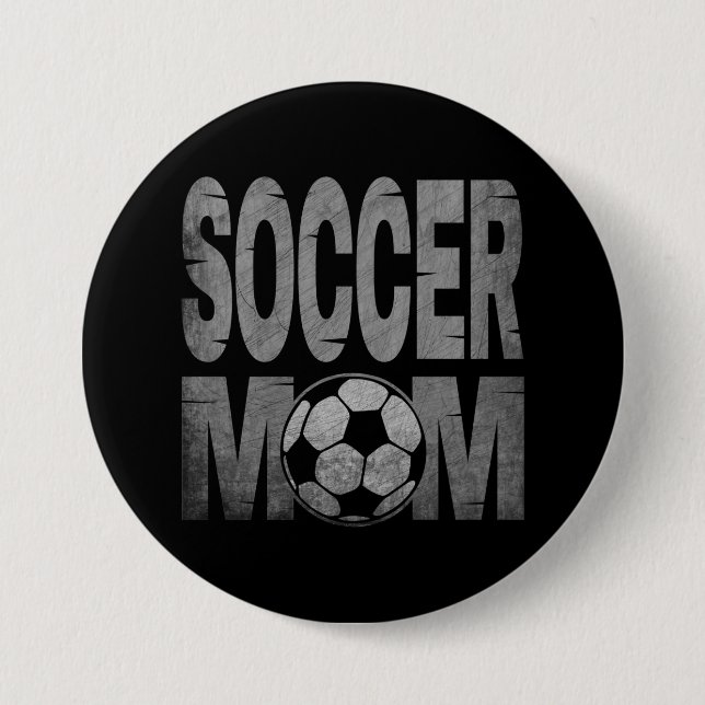 MACARON ROND 7,6 CM CADEAU DE MOM DE FOOTBALL (Devant)