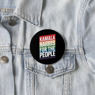 Macaron Rond 7,6 Cm Cadeau drôle de Kamala Harris LGBTQ Fierté gay les