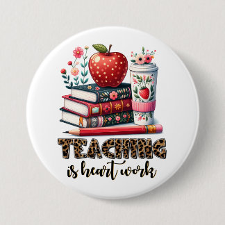 Macaron Rond 7,6 Cm Cadeau pour Enseignant | Enseigner est une Affaire