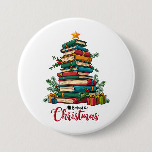 Macaron Rond 7,6 Cm Cadeau pour l'enseignant Tous réservés pour Noël
