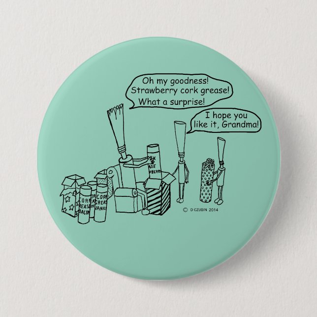 Macaron Rond 7,6 Cm Cadeaux Reedz (Devant)