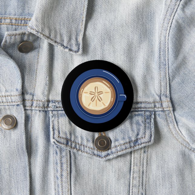Macaron Rond 7,6 Cm Café Latte Dollar de Sable (En situation)