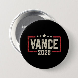 Macaron Rond 7,6 Cm Campagne d'élection présidentielle de Vance 2028 D