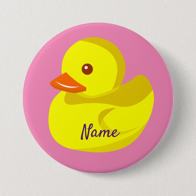 Macaron Rond 7,6 Cm Canard en caoutchouc mou Thunder_Cove (Devant)