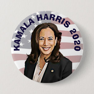 Macaron Rond 7,6 Cm Candidat à l'élection présidentielle de Kamala Har