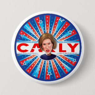 Macaron Rond 7,6 Cm Carly Fiorina pour l'Amérique