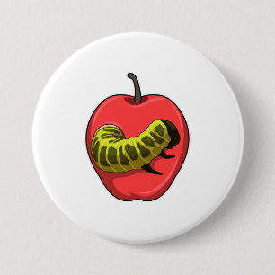Macaron Rond 7,6 Cm Caterpillar with Apple