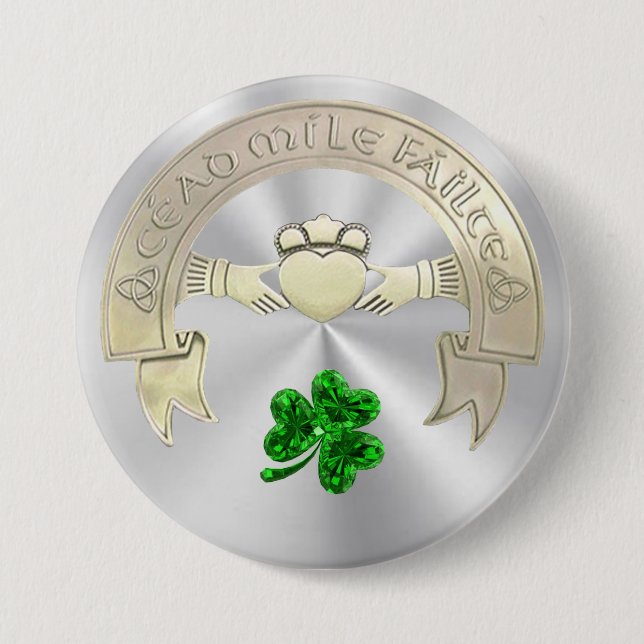 Macaron Rond 7,6 Cm Cent mille coups de coeur (Devant)