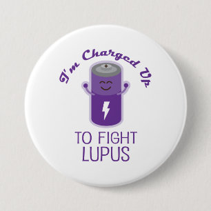 Macaron Rond 7,6 Cm Chargé jusqu'au lupus de combat