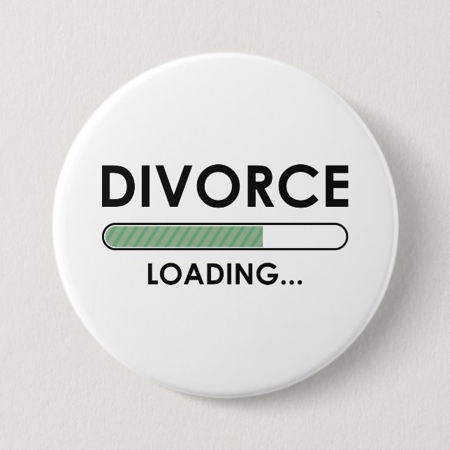 Macaron Rond 7,6 Cm Chargement du divorce (Devant)