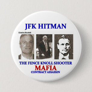 Macaron Rond 7,6 Cm Charles Nicoletti : Hitman de JFK
