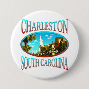 Macaron Rond 7,6 Cm Charleston la Caroline du Sud