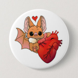 Macaron Rond 7,6 Cm Chauve-souris vampire