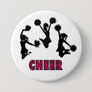 MACARON ROND 7,6 CM CHEERLEADING