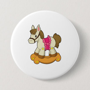 Macaron Rond 7,6 Cm Cheval comme Cheval Rocking.PNG