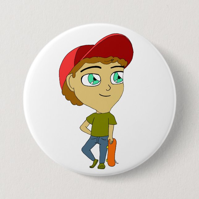 Macaron Rond 7,6 Cm chibi (Devant)