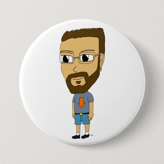 Macaron Rond 7,6 Cm chibi (Devant)