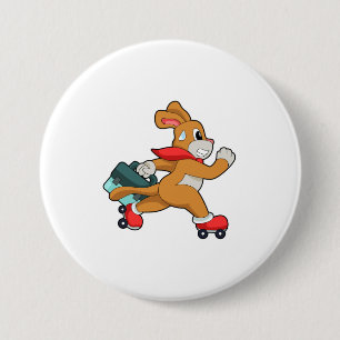 Macaron Rond 7,6 Cm Chien à roulettes