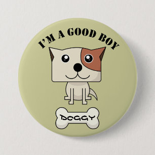 Macaron Rond 7,6 Cm Chien Button12