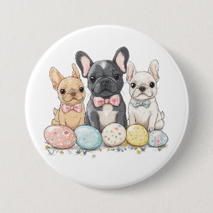 Macaron Rond 7,6 Cm Chiens de Pâques