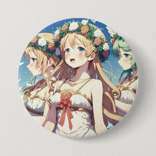 Macaron Rond 7,6 Cm Choeur d'anime