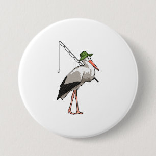 Macaron Rond 7,6 Cm Cire à la pêche avec canne à pêche