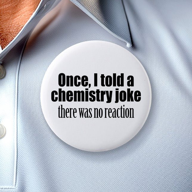 Macaron Rond 7,6 Cm Citation de professeur de chimie amusante - aucune (Funny Science Button)