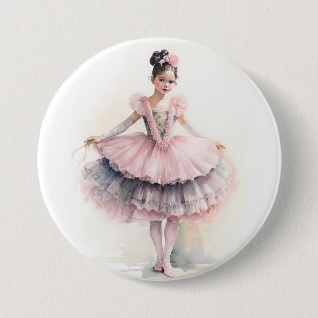 Macaron Rond 7,6 Cm Clara (Black Hair) from The Nutcracker Ballet (Devant)