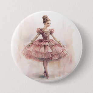 Macaron Rond 7,6 Cm Clara (Cheveux Blonds) du Ballet Casse-Noisette