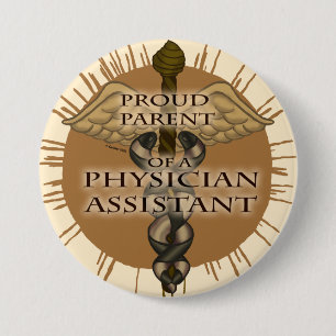 Macaron Rond 7,6 Cm Clé de l'assistant du médecin parent