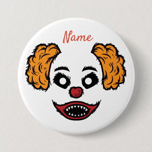 Macaron Rond 7,6 Cm Clown effrayant Thunder_Cove