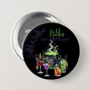 Macaron Rond 7,6 Cm Cocktails & Chaudrons enterrement de vie de jeune