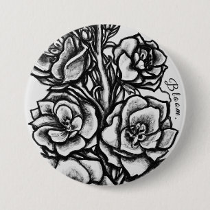 Macaron Rond 7,6 Cm Collection de pins Solwhimsy Bloom 1