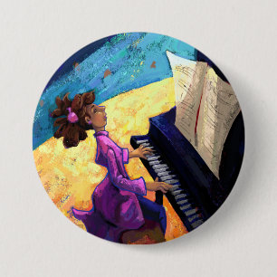 Macaron Rond 7,6 Cm Concert de piano