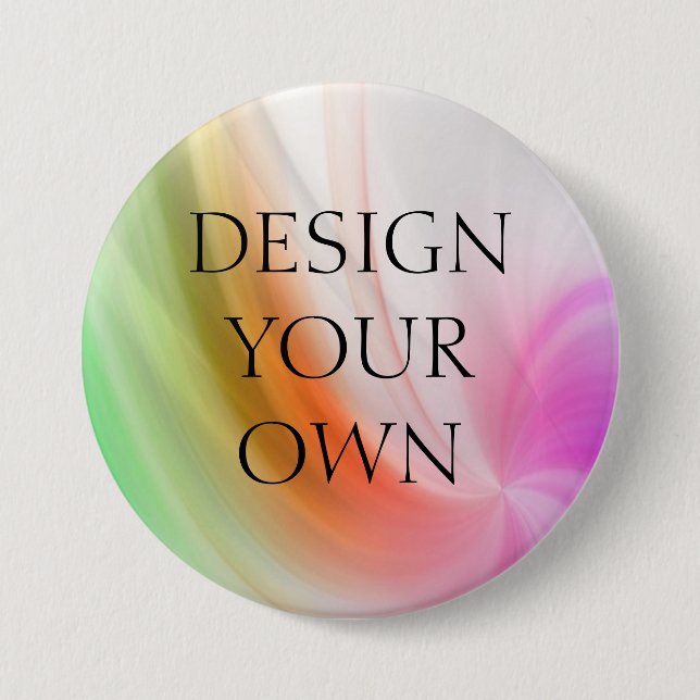 Macaron Rond 7,6 Cm Concevez votre propre broche/insigne (Devant)