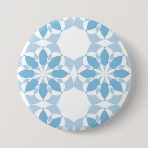 Macaron Rond 7,6 Cm Cool, girly, moderne, tendance fleur unique abstra