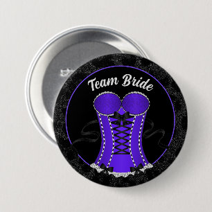 Macaron Rond 7,6 Cm Corset Violet Flirt Team Bride