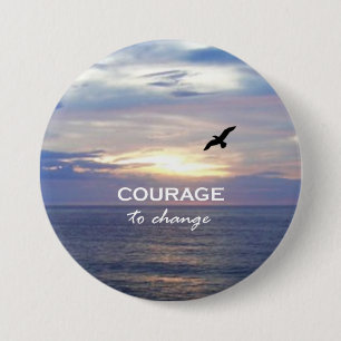 Macaron Rond 7,6 Cm Courage pour changer