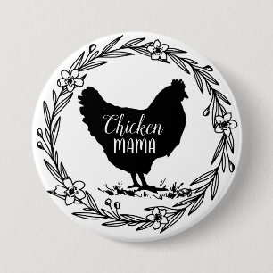 Macaron Rond 7,6 Cm Couronne décorative de la maman de poulet