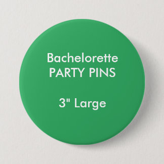 Macaron Rond 7,6 Cm Coutume 3" grand VERT de Pin de partie de