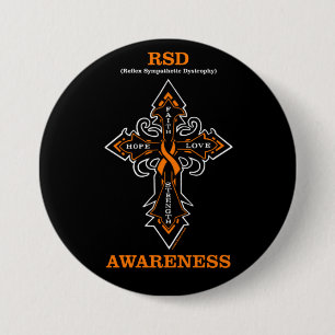 Macaron Rond 7,6 Cm Cross/Awareness...RSD