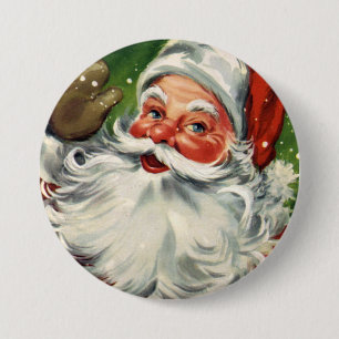 Macaron Rond 7,6 Cm Cru le père noël d'amusement de KRW