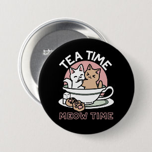 Macaron Rond 7,6 Cm Cuddin en coupe - Tea Time adorable